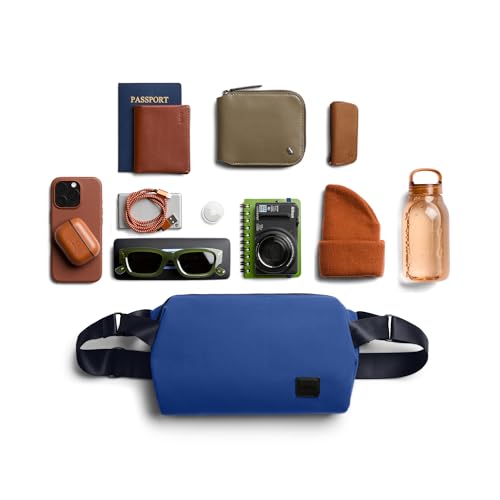 Bellroy Classic Sling (everyday 7 liter minimalist crossbody bag with internal organization, adjustable strap, and auto-compression system) - Indigo - color: Indigo