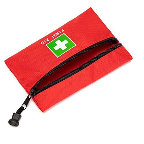 Red Emergency Bag - First Aid Travel Rescue Pouch for Car, Home, Office, Kitchen, Outdoors - Green Print (8.3x5.5, 4pcs) - style: 8.3x5.5inch 4pcs Green Print