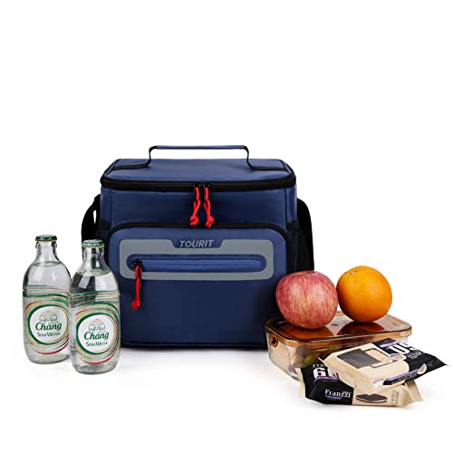 TOURIT Large Lunch Bag 14L Insulated Lunch Box Lunch Cooler for Men Women Work, Black - color: Y-Dark Blue