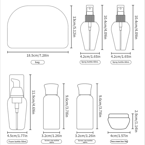 Travel Bottles Set - TSA Approved Leak Proof Squeezable Containers for Toiletries, Conditioner, Shampoo, Lotion & Body Wash Accessories (Upgraded-pink) - color: Upgraded-pink