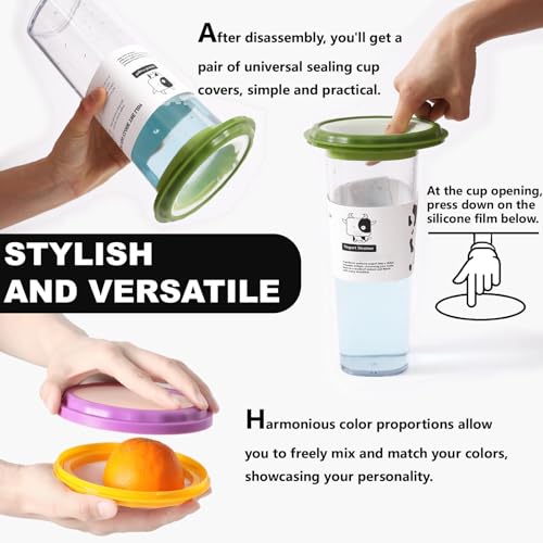 4-Piece Food Storage Containers Set – Avocado Saver, Onion Keeper, Silicone Kitchen Organizers for Fridge, Reusable & Fresh-Keeping Design - color: Tropical Fruits