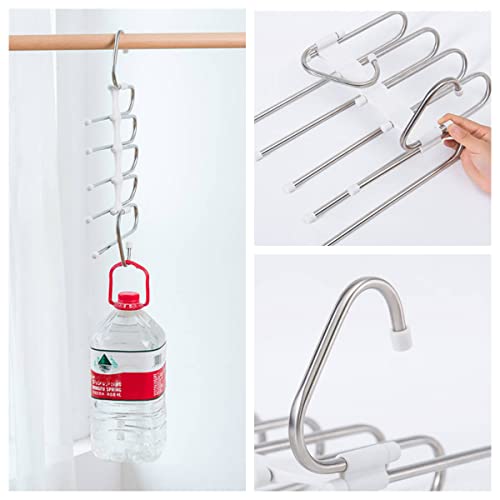 Kalimdor Pants Hangers 2 Pack Space Saving Metal Closet Organizer,Clothes Pants Hangers,Anti-Slip Design,Closet Organizers and Storage for Pants Jeans Skirts Scarf Legging - size: 2 Pack