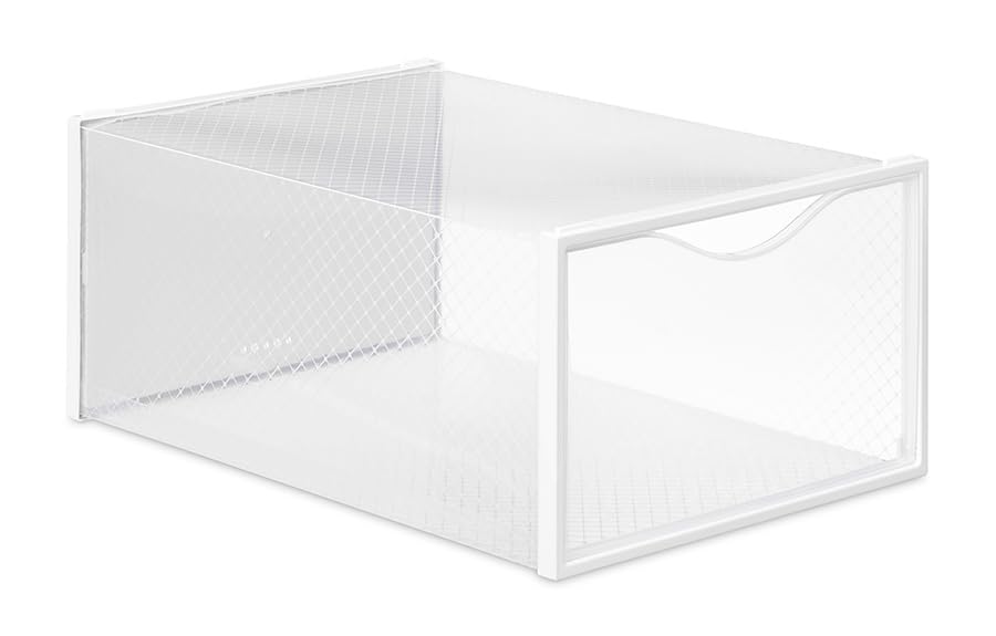 Whitmor Stackable Shoe Boxes - Set of 16 - White - size: Set of 16, style: Women's Shoe Box