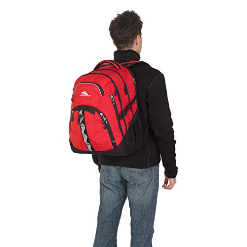 High Sierra Access 2.0 Laptop Backpack, Crimson/Black, One Size - color: Crimson/Black