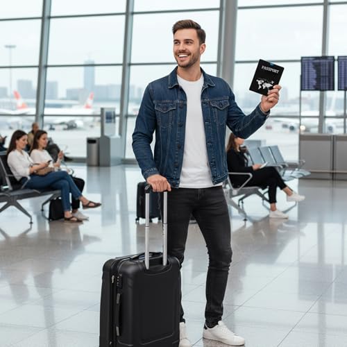 24 PCS RFID Blocking Sleeves for Credit Cards & Passports, 4 Passport Holders & 20pcs Credit Card Protector Sleeves for Travel, Protect Your Credits, Debit, and ID Cards
