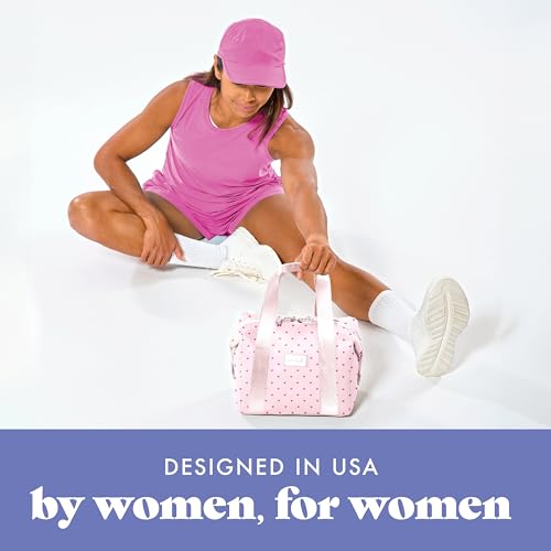 Fit & Fresh Remi Lunch Bag for Women Work – Neoprene Lunch Tote with Containers & Ice Pack, Reusable Meal Prep Lunch Box, Large Capacity, Machine Washable, Tiny Hearts - color: Tiny Hearts