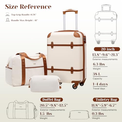 Coolife Luggage Set 3 Piece Suitcase Set Carry On Luggage PC Hardside Luggage TSA Lock Spinner Wheels Telescopic Handle - color: Navy, size: 3 piece set (DB/TB/20)