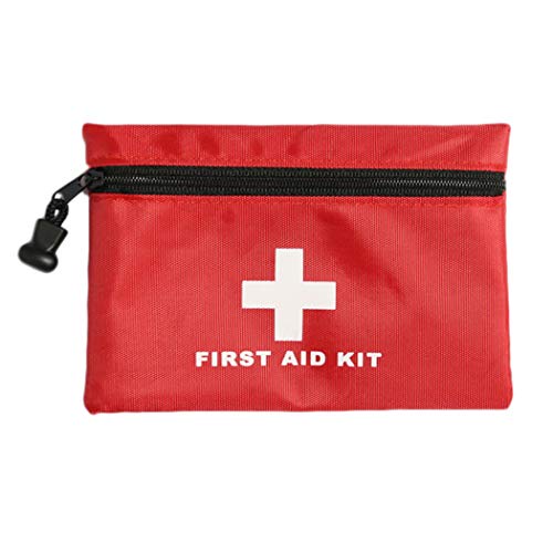 Mini First Aid Kit Empty, Travel Empty First Aid Kit Pouch Bag for Emergency at Home, Office, Car, Outdoors, Boat, Camping, Hiking(Bag Only) - size: 5.9 x 3.9 inch