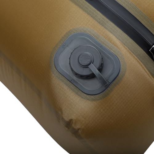 Naroote 20L Reusable Travel Vacuum Bag, Built in Pump Rechargeable Folding Compression Bag, Luggage Space Saver Packing Tool, Ideal for Camping Carry On Suitcases Backpack Seal (Khaki) - color: Khaki