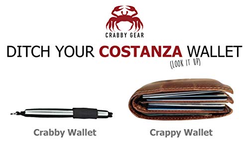 Crabby Wallet - Thin Minimalist Front Pocket Wallet - Canvas Series - Credit Card Holder - Small Travel Wallets - Compact Wallets For Men and Women - Carry Cards, Cash, Phone, Keys (Mona) - color: Mona