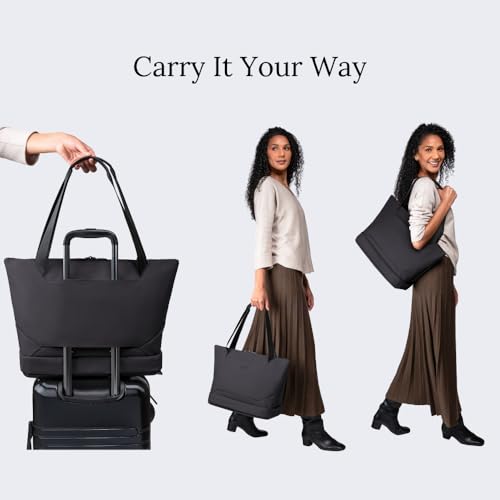 Knack Expandable Laptop Tote Midnight Black - color: Midnight Black, style: Laptop Tote