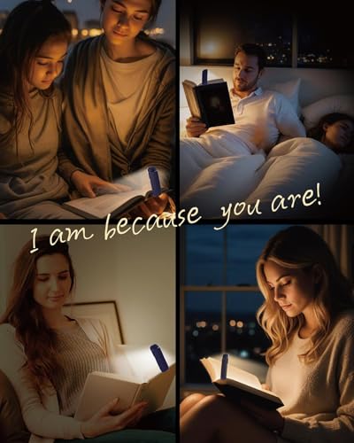 HEMONNKAM Book Reading Light, Rechargeable Clip on Booklight, Eye Caring 3 Color Temperatures & 5 Brightness Levels, Night Use for Bed, Long Lasting, Reading at Night in Bed, Deep Blue - color: Deep Blue