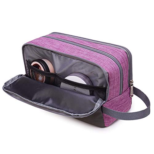 Toiletry Bag for Men/Women Hanging Dopp Kit Water Resistant Shaving Bag Small Toiletry Bag for Traveling (purple) - color: purple