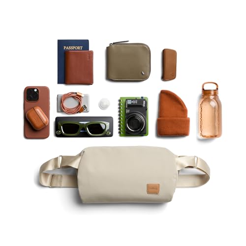 Bellroy Classic Sling (everyday 7 liter minimalist crossbody bag with internal organization, adjustable crossbody strap, and auto-compression system) - Tahini - color: Tahini