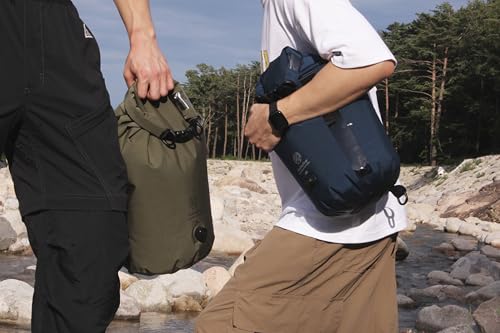 Washbag Portable Washing Machine - 15L Fully Waterproof Dry Bag - Lightweight Compact Nylon Washing Machine - Portable Manual Clothes Washer Laundry Bag (Navy) - color: Navy