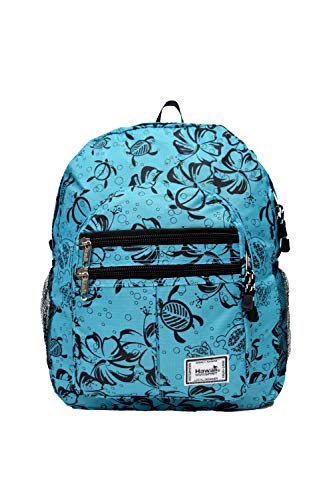 02 Medium Backpack (Teal, Honu Family) - color: Honu Family - Teal, style: Honu Family