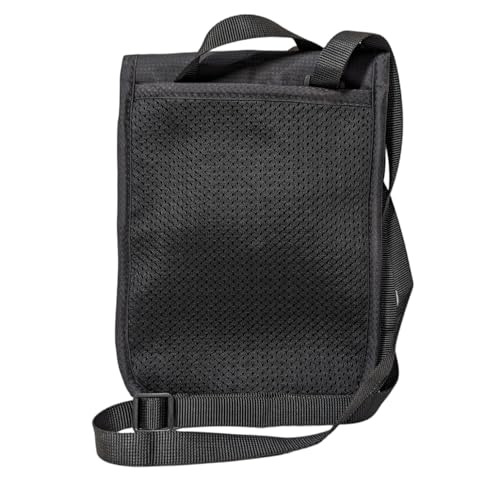 Travel Neck Wallet Passport Holder with RFID Blocking – Lightweight Pouch, Secure Organizer with 3 Zipper Pockets, ID Window, Adjustable Strap, Breathable Mesh Back – 8"x6" - style: Velcro Pocket Neck Wallet