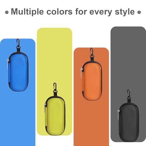 Bukere Double Eyeglasses Case with Adjustable Slots, EVA Hard-shell Travel Dual Glasses Sunglasses Organizer for Men Women - color: Black&black
