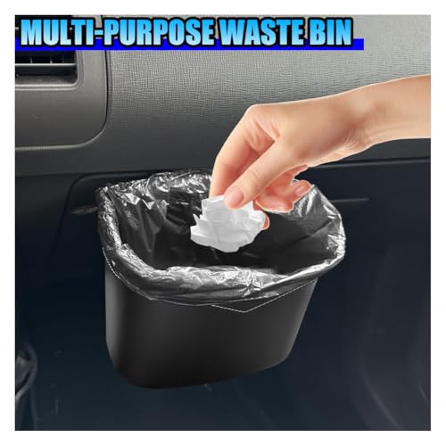 Mini Car Trash Can - Leak-Proof Hanging Car Garbage Can Auto Trash Bag Organizer - Small Garbage Bin Container Vehicle Glove Box Storage Accessories for Cars Home Office (GloveBox) - size: GloveBox