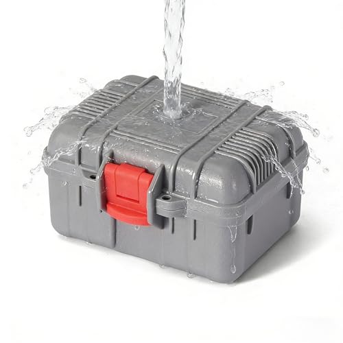 Waterproof & Shockproof Hard Travel Watch Case Storage Box for All Wristwatches & Compatible with Apple Watch Smart Watches (Gray) - color: Gray
