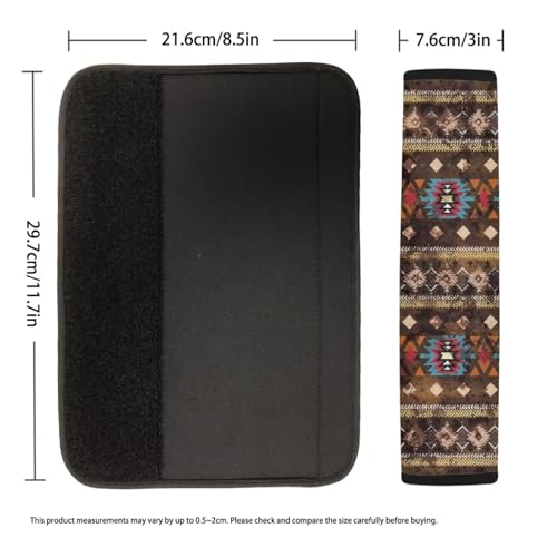 2pcs Car Seat Belt Cover Pads, Aztec African Tribal Seat Belt Cushion Airplane Seatbelt Pad Comfortable Driving Universal Auto Seat Straps for Vehicle, Truck, SUV - color: Aztec African Tribal