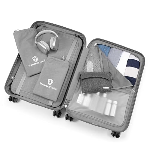 Traveler's Choice Ultimax II Polycarbonate Hardside Luggage with Spinner Wheels, Slate Gray, 25-Inch Medium Luggage - color: Slate Gray, size: 25-Inch Medium Luggage