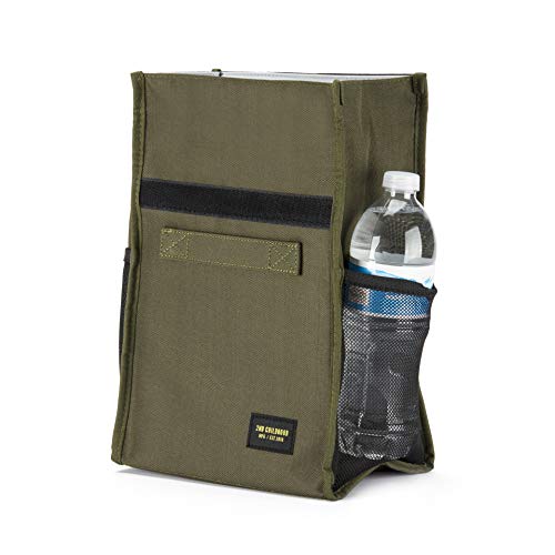 2nd Childhood Rolltop Lunch Bag for Work or School – Compact, Foldable & Low Profile Design – Insulated Reusable Bag with Handle – Slim, Durable & Stylish - 3.5L (Green) - color: Green