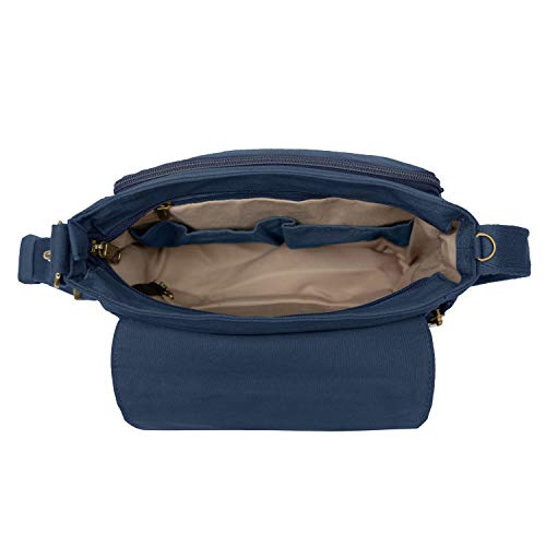 Travelon Anti-Theft Courier Tour Bag - color: Navy