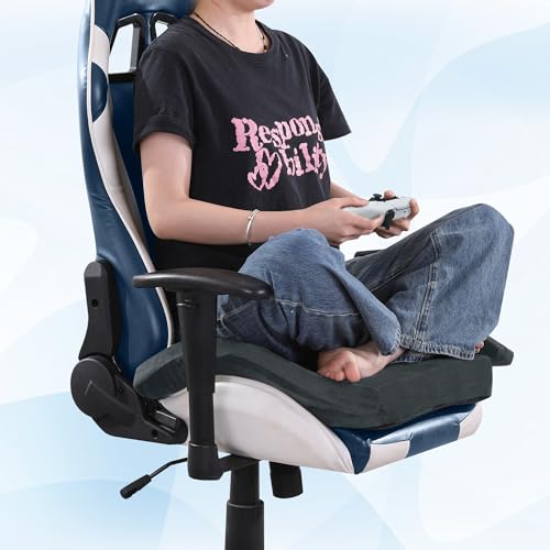 BALAPET Ultra Soft Gaming Chair Cushion for Long Sitting Gamers,Tailbone Pain Reduce Cushion for Office Chair(Gray) - color: Gray