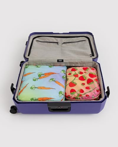 BAGGU Large Packing Cube Set - Carrots & Berries - color: Carrots & Berries