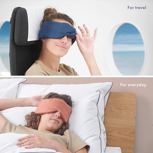 Infinity Travel - Bamboo Sleep Mask - Silky Soft Eye Mask - Comfortable - 100% Light Blocking Night - Machine Washable (Purple) - color: Purple