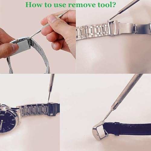BEHLINE Watch Link Removal Tools,Watch Band Adjustment Repair Kit for Bracelet Strap with Extra Replacement Pins,Watch Pins Removal Tools for Sizing Band