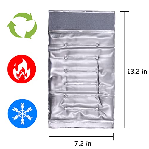 Ice Wine Sleeve, Ice Wine Bag, Wine Chiller, Wine Cooler Refrigerator, Wine Bottle Chiller Cooler for Red White Champagne or Sparkling. Gel Cooling Holder Freestanding Carrier Chilling, Set 2 - style: Silver Wine Sleeve