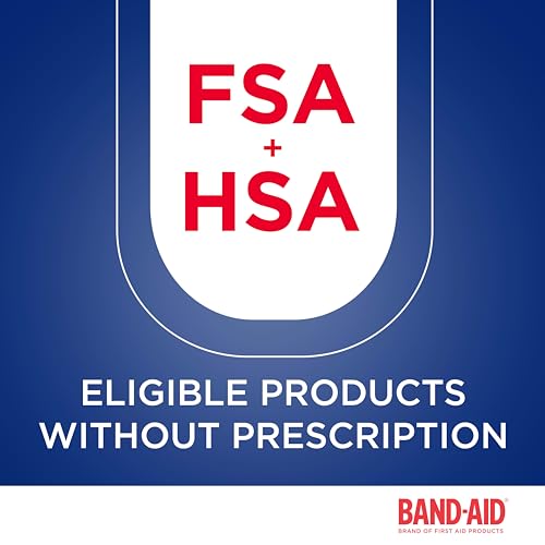 BAND-AID Brand Flexible Fabric Adhesive Bandages, Comfortable Sterile Wound Care and Flexible Protection for Minor Cuts, Scrapes & Burns, A Must for First Aid Kits, Non-Stick Pad, One Size, 100 Count - size: 100 Count, style: All One Size