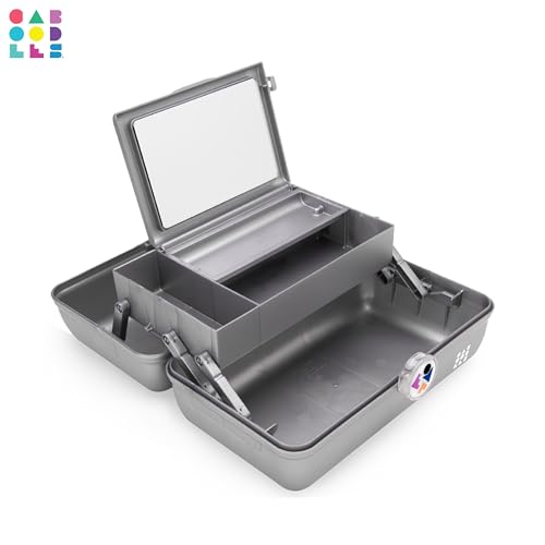 Caboodles Twilight Disco - On-The-go Girl Costmetic Organizer Make-up & Accessory Carry Case, Silver Shimmer - color: Silver Shimmer