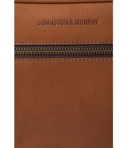 Johnston & Murphy Unisex Rhodes Travel Kit Tan Full Grain One Size