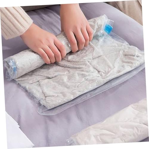 NUOBESTY 10pcs Vacuum Compression Storage Bags Set, Clothes Space Saver Organizer with Roll-up Seal, Multipack Sizes (35x50cm×2, 40x50cm×2, 40x60cm×3, 50x70cm×3), Travel Packing and Home