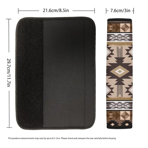 Ethnic Geometry Seat Belt Shoulder Strap Covers 2-Pack Universal Car Seat Belt Pads Cover Car Interior Automotive Anti-Slip Shoulder Strap Protect for Most Vehicle, SUV, Truck, Car - color: Ethnic Geometry