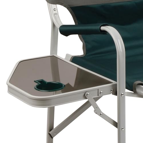Coleman Outpost Elite Folding Camping Chair with Side Table & Cup Holder, Weather-Resistant Portable Chair with Arm Rests