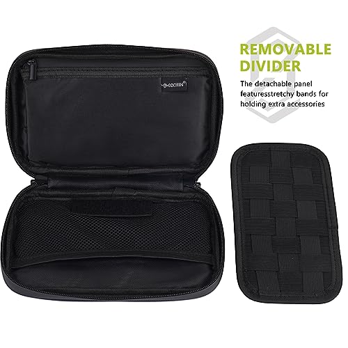 OZCHIN Smell Proof Bag Pocket Bag Activated Carbon Fiber 8'' x 5'' Portable Carry Pouch for Travel - color: Black