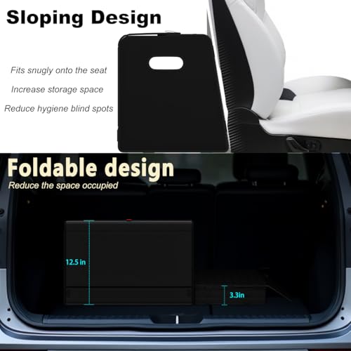 Trunk Organizers, Car Organizers, Storage Solutions, and Car Storage Organizers for SUVs, Sedans, Back Seats, and Luxury Vehicles with Lid, Leather, Small, Large (Carbon Fiber, XXL)