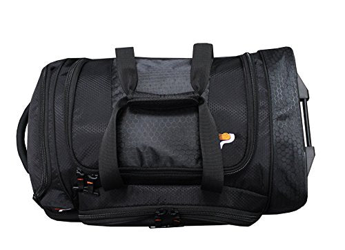 Pathfinder Gear 22 Inch Rolling Drop Bottom Duffel, Black, One Size - color: Black