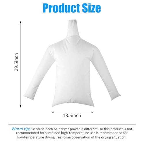 Clothes Quick Drying Bag Hair Laundry Bag Traveling Dryer Shirt Pants Drying Bag Home Storage Accessory(29x18inches) - color: White long sleeves