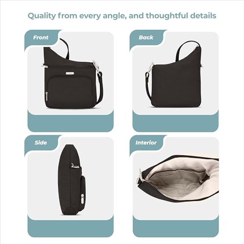 Travelon: Essentials - Anti-Theft - North/South Crossbody Bag - color: Black