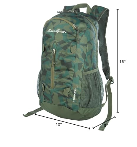 Eddie Bauer Stowaway Packable Backpack | Travel | Outdoor | Lightweight | Foldable | Durable | Ripstop Polyester | 20L - Sprig Green - color: Sprig, size: 20L