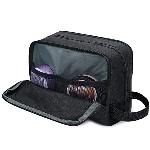 Toiletry Bag for Men Hanging Dopp Kit Water Resistant Shaving Bag Small Toiletry Bag for Traveling (Pure Black) - color: Pure Black