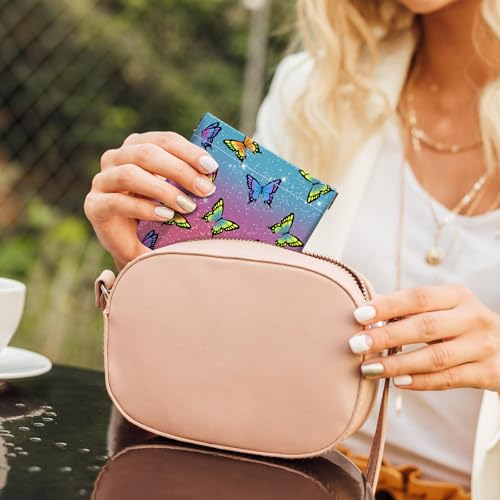 2Pcs PU Leather Small Squeeze Coin Purse Pouch Mini coin Bag Unique And Cute Wallet Cosmetic Bags Change Bag For Women Girls Men (Butterfly L - color: Butterfly L