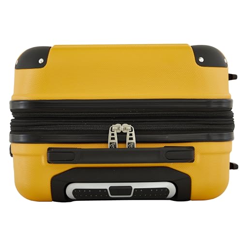 Travelers Club Phoenix Luggage, Gold Rod, 22-Inch Carry-On - color: Gold Rod, size: 22" Carry-On
