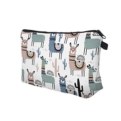 Deanfun Small Makeup Case - Cute and Waterproof Cosmetic Bag for Women(Cactus Camel D5-51444) - color: Cactus Camel 51444
