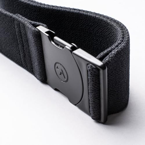 Arcade The Original Unisex Adventure Belt, Heavy Duty Elastic Webbing, Non-Metal Travel Friendly Buckle - color: Ranger Hinterland - Heather Black